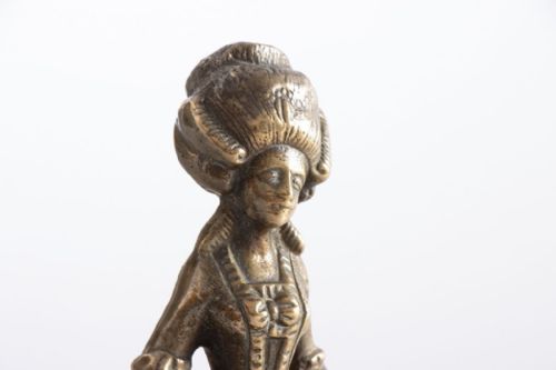 VICTORIAN CRINOLINE LADY BRASS BELL C1880 - ADDITIONAL PHOTO 2