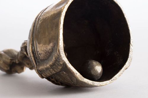 VICTORIAN CRINOLINE LADY BRASS BELL C1880 - ADDITIONAL PHOTO 3