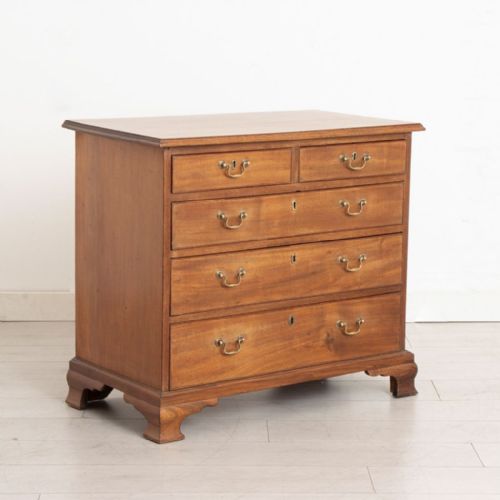 georgian antique mahogany chest of drawers - CATEGORY: ANTIQUE CHEST OF DRAWERS - DATED GEORGIAN