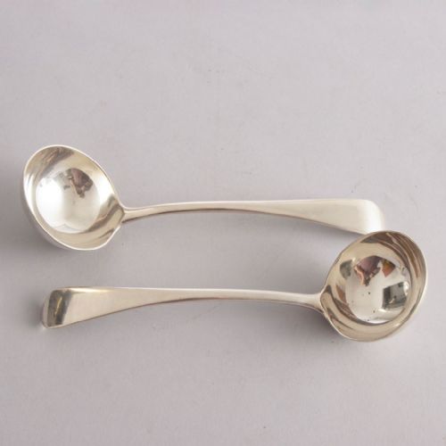 pair of silver ladles by goldsmith silversmith co london 1912 - CATEGORY: ANTIQUE SILVER - DATED 1910