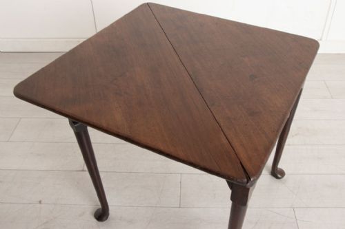 LATE 18TH CENTURY CORNER MAHOGANY DROP LEAF TABLE - ADDITIONAL PHOTO 5