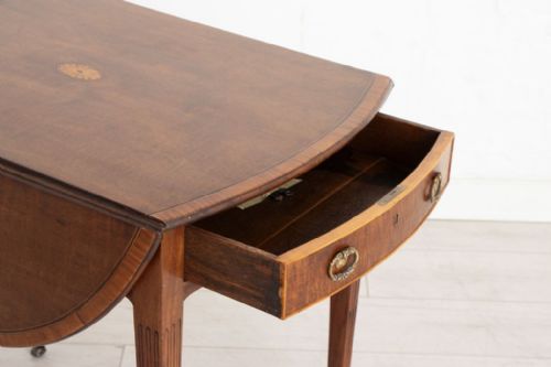 GEORGIAN MAHOGANY PEMBROKE TABLE C1780 - ADDITIONAL PHOTO 3