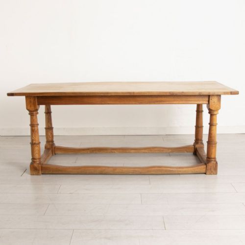 ANTIQUE ELM REFECTORY TABLE - ADDITIONAL PHOTO 1