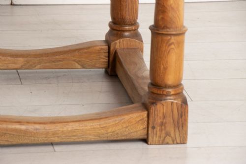 ANTIQUE ELM REFECTORY TABLE - ADDITIONAL PHOTO 3