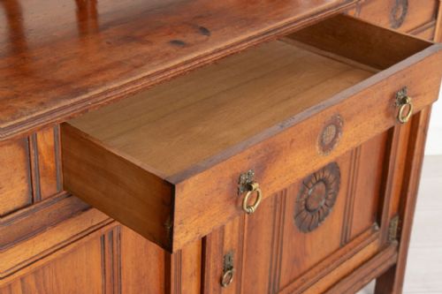 WALNUT ARTS CRAFTS SIDEBOARD BY GILLOWS C1890 - ADDITIONAL PHOTO 3