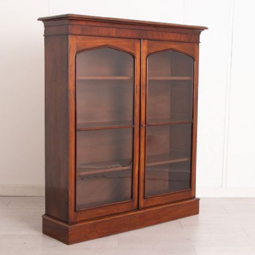 EARLY VICTORIAN MAHOGANY GLAZED BOOKCASE C1850 - ADDITIONAL PHOTO 1