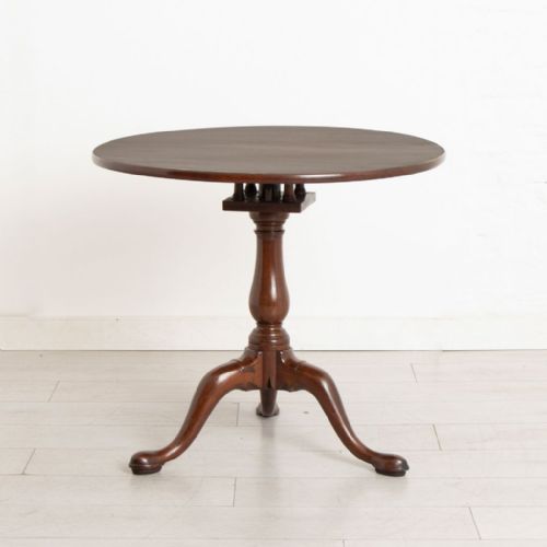 georgian flame mahogany tripod table c1780 - CATEGORY: ANTIQUE TABLES - DATED 18TH CENTURY