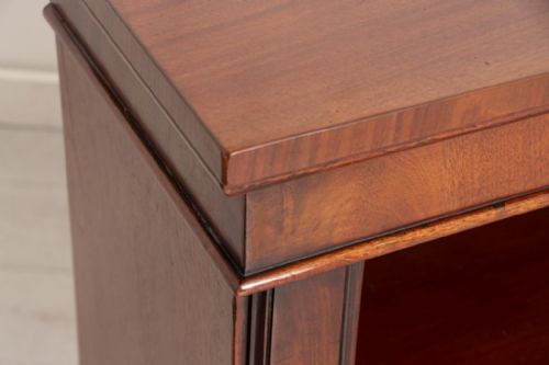EARLY VICTORIAN MAHOGANY OPEN BOOKCASE C1860 - ADDITIONAL PHOTO 2