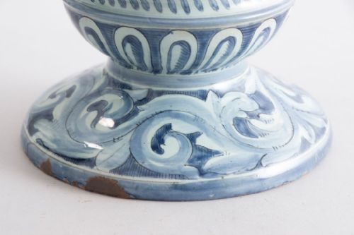 ANTIQUE ITALIAN CANTAGALLI MAJOLICA TULIP VASE - ADDITIONAL PHOTO 3