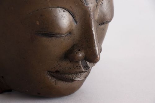 19TH CENTURY BUDDHA HEAD OF SHAKYAMEMI - ADDITIONAL PHOTO 2
