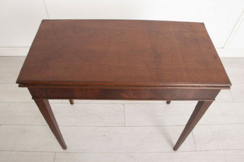 GEORGIAN MAHOGANY FOLD OUT TEA TABLE C1800 - ADDITIONAL PHOTO 2
