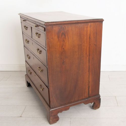 ANTIQUE GEORGIAN MAHOGANY CHEST OF DRAWERS - ADDITIONAL PHOTO 2