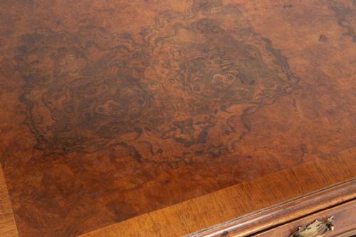 EDWARDIAN WALNUT KNEEHOLE DESK - ADDITIONAL PHOTO 2