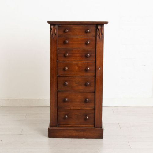VICTORIAN MAHOGANY WELLINGTON CHEST C1890 - ADDITIONAL PHOTO 1