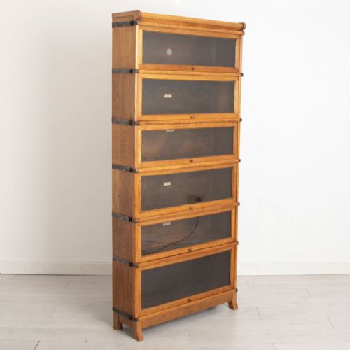 antique golden oak stacking cabinet by globe wernicke c1920 - CATEGORY: ANTIQUE BOOKCASES - DATED 1920