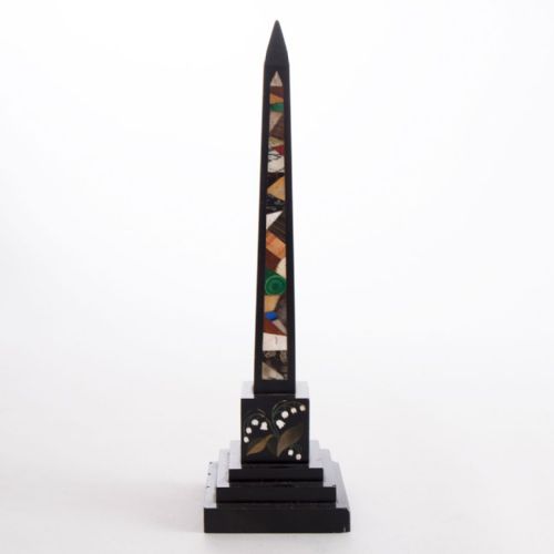 ashford black marble obelisk c186080 - CATEGORY: ANTIQUE MISCELLANEOUS - DATED 1860