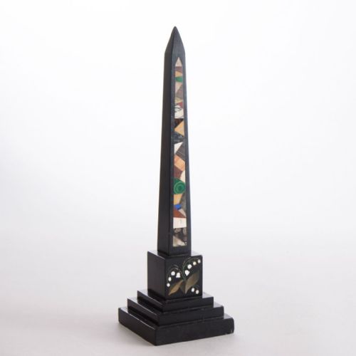 ASHFORD BLACK MARBLE OBELISK C186080 - ADDITIONAL PHOTO 1
