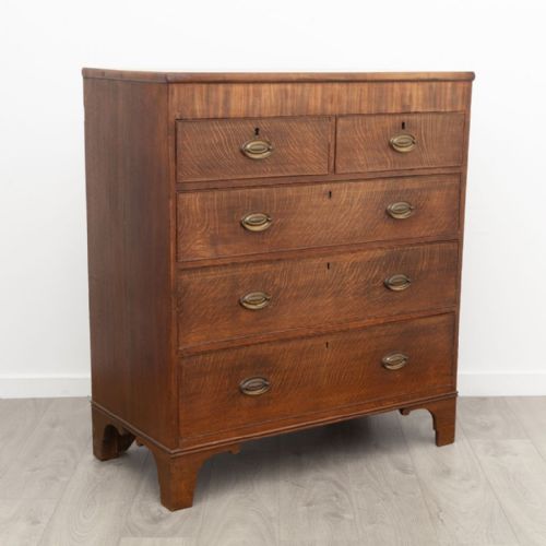 SMALL VICTORIAN MAHOGANY CHEST OF DRAWERS - ADDITIONAL PHOTO 1