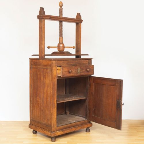 FRENCH 19TH CENTURY BOOK FLOWER PRESS IN OAK - ADDITIONAL PHOTO 2