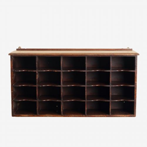 19TH CENTURY SET OF DESKTOP MAHOGANY PIGEON HOLES - ADDITIONAL PHOTO 1