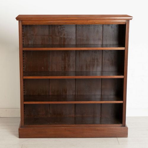 VICTORIAN WALNUT OPEN BOOKCASE - ADDITIONAL PHOTO 1