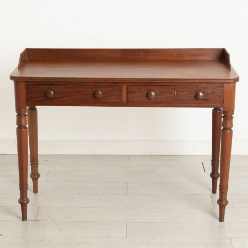 19TH CENTURY WRITING TABLE IN SOLID MAHOGANY