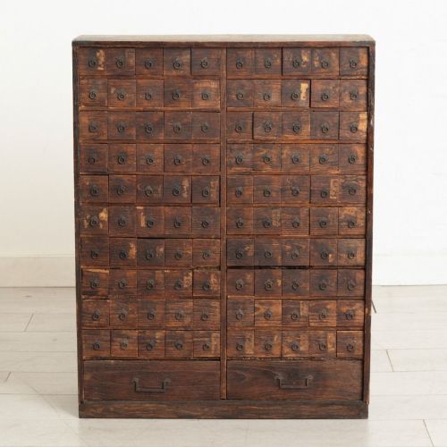 ANTIQUE JAPANESE APOTHECARY BANK OF DRAWERS