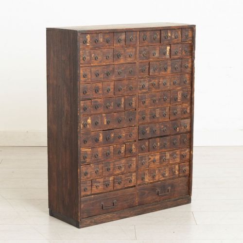 ANTIQUE JAPANESE APOTHECARY BANK OF DRAWERS - ADDITIONAL PHOTO 1