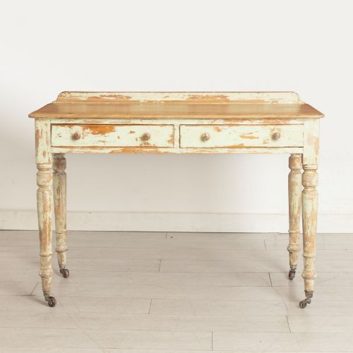 19TH CENTURY BIRCH WRITING TABLE