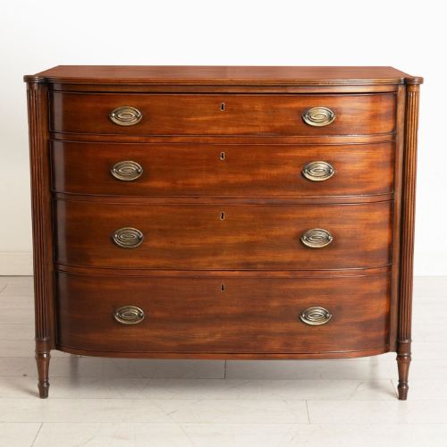 Regency Mahogany Bow-fronted Chest of Drawers