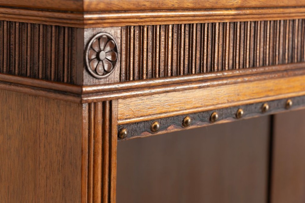 Victorian Walnut Open Bookcase c.1880 View III