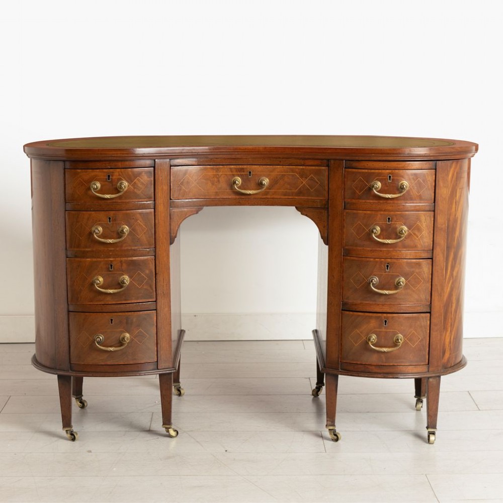 Victorian Mahogany Kidney Shaped Desk View II