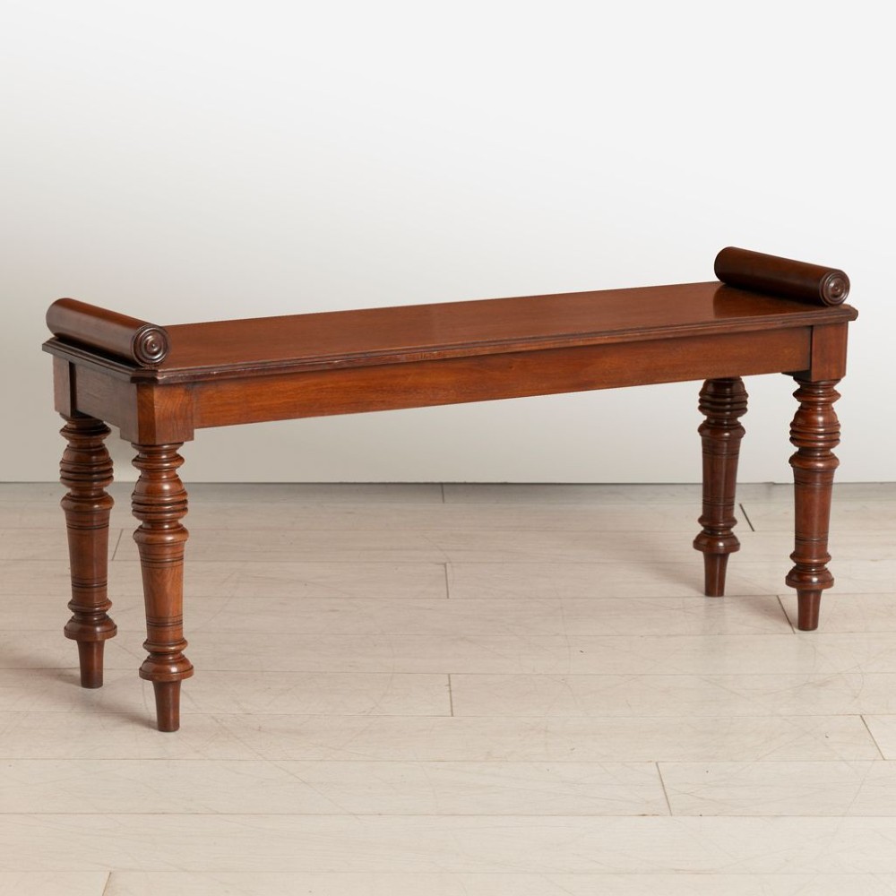 Victorian Mahogany Window Seat c.1870
