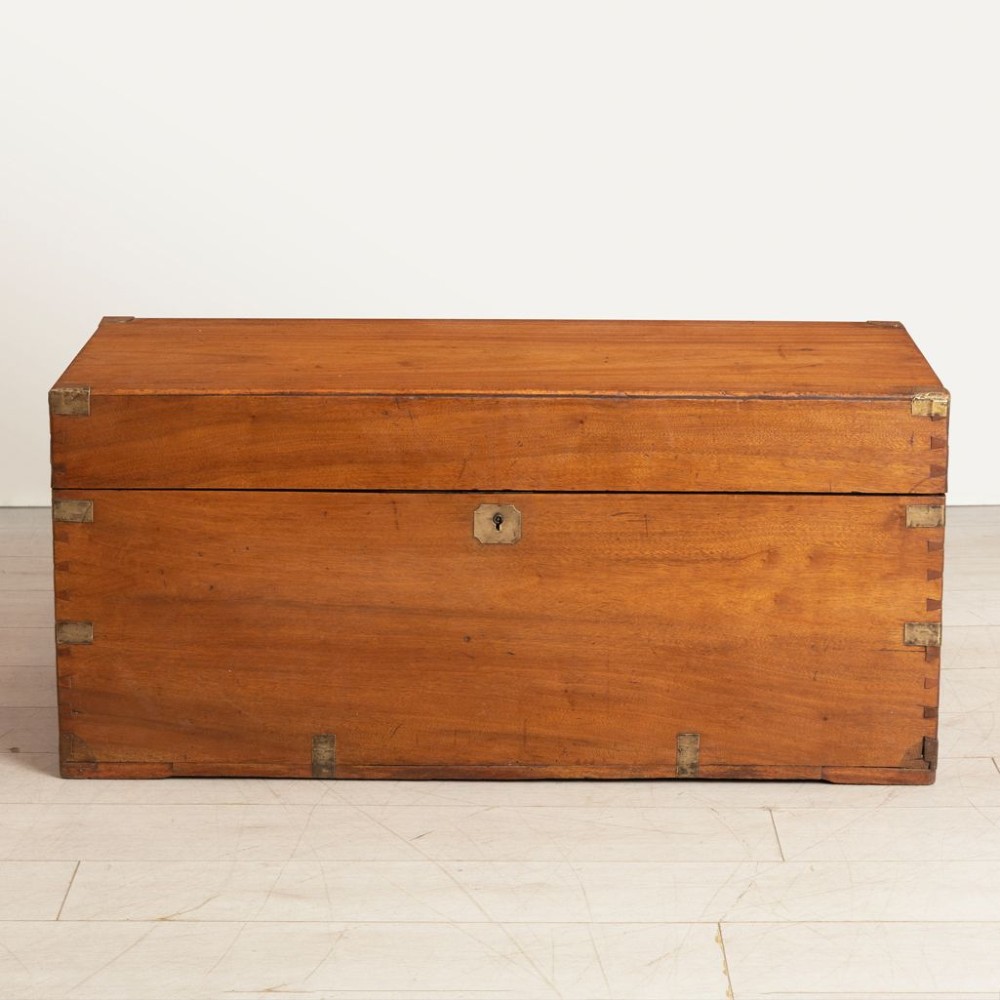 19th Century Camphor Wood Blanket Box View II
