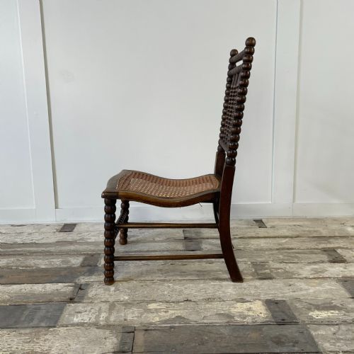 EARLY 20TH C BOBBIN NURSING CHAIR - ADDITIONAL PHOTO 1
