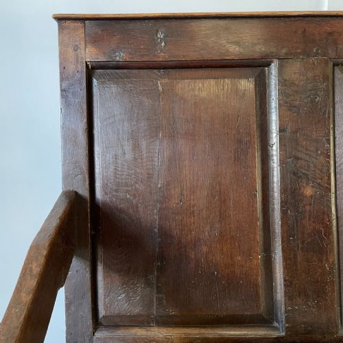 18TH C OAK SETTLE - ADDITIONAL PHOTO 7