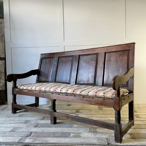 18TH C OAK SETTLE - ADDITIONAL PHOTO 9