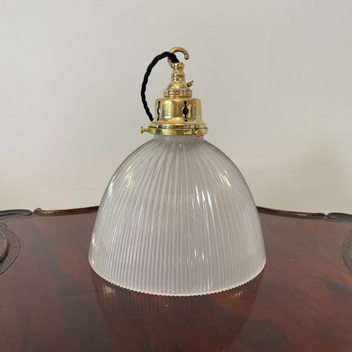 original 1920's holophane pendant light - CATEGORY: ANTIQUE LIGHTING - DATED 1920