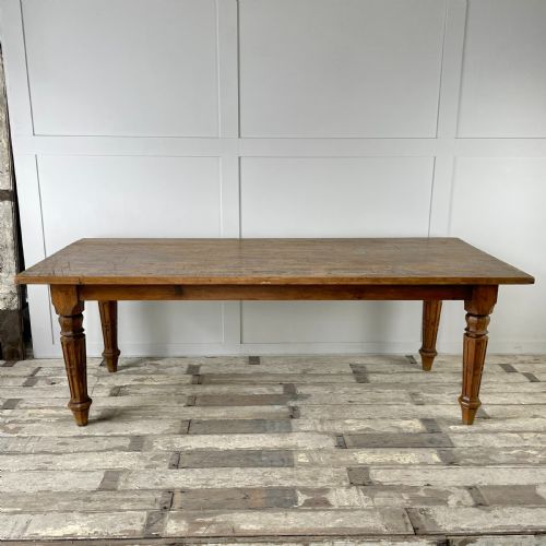 19TH C PINE GOTHIC REVIVAL LIBRARY TABLE - ADDITIONAL PHOTO 1