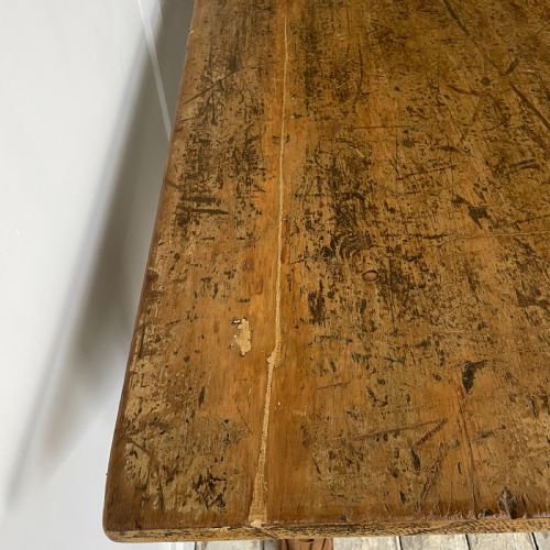 19TH C PINE GOTHIC REVIVAL LIBRARY TABLE - ADDITIONAL PHOTO 10