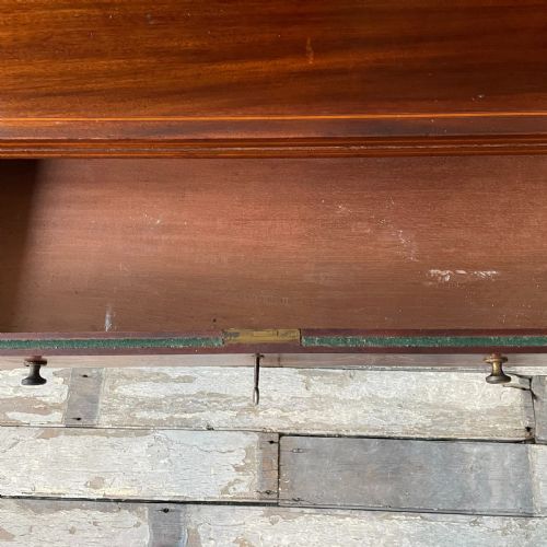 EDWARDIAN MAHOGANY INLAID LADIES WRITING DESK - ADDITIONAL PHOTO 7