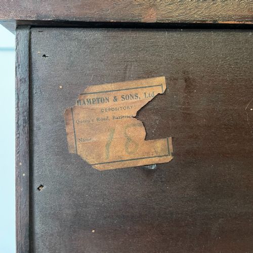 EDWARDIAN MAHOGANY INLAID LADIES WRITING DESK - ADDITIONAL PHOTO 12