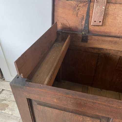 18TH C OAK MULE CHEST - ADDITIONAL PHOTO 12