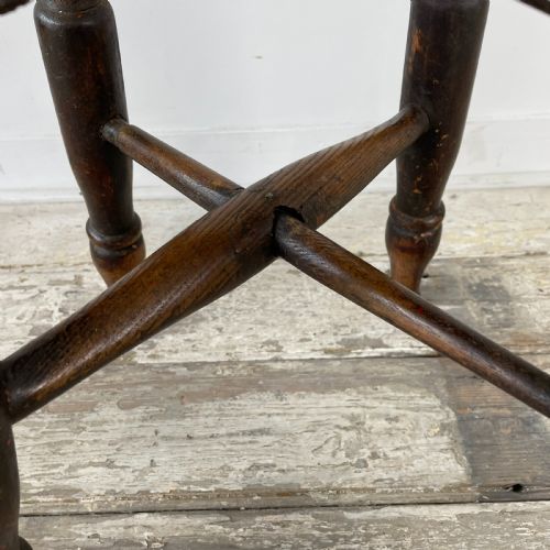 VICTORIAN ELM STOOL - ADDITIONAL PHOTO 1