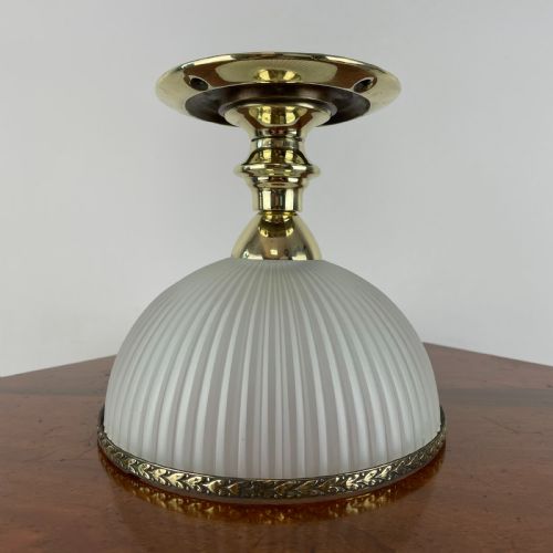 VICTORIAN FLUTED GLASS CEILING LIGHTS - ADDITIONAL PHOTO 5