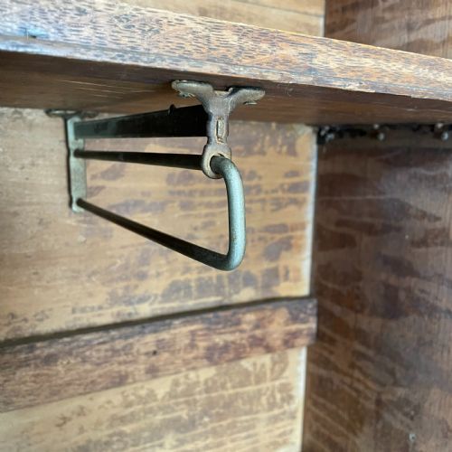 EARLY 20TH C OAK HALL CUPBOARD - ADDITIONAL PHOTO 7