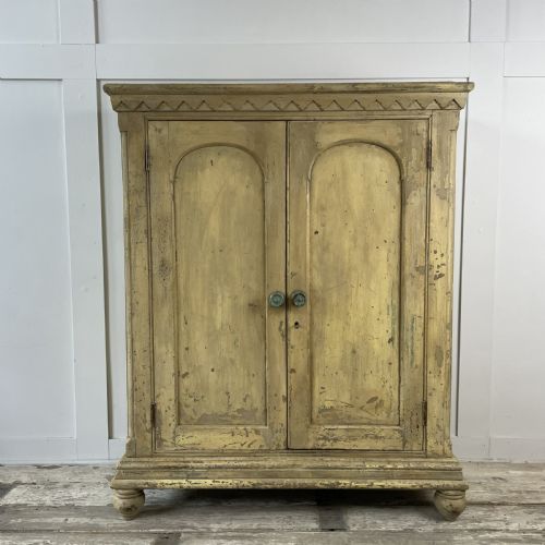 19TH C PAINTED PINE MEAT SAFE - ADDITIONAL PHOTO 1