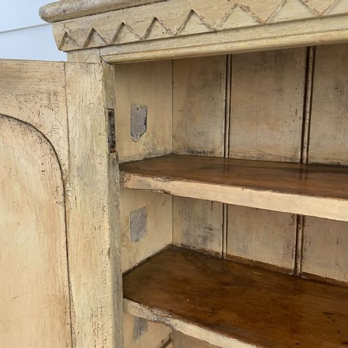 19TH C PAINTED PINE MEAT SAFE - ADDITIONAL PHOTO 8