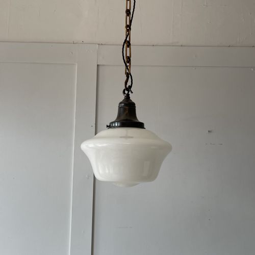 victorian opaline pendant light - CATEGORY: ANTIQUE LIGHTING - DATED VICTORIAN