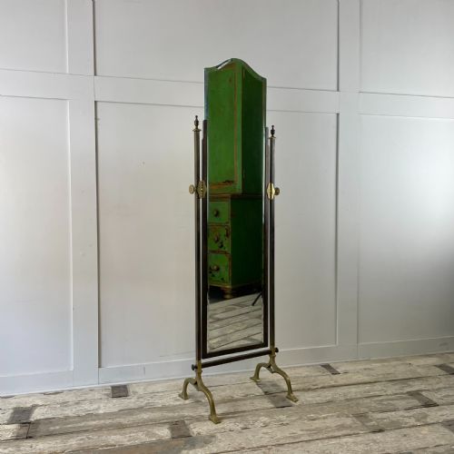 1930's shop cheval mirror - CATEGORY: ANTIQUE MIRRORS - DATED 1930